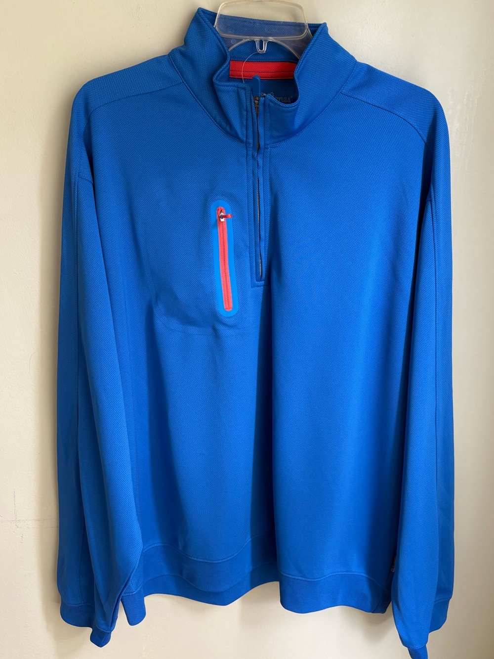 Bobby Jones X-H2O Quarter Zip Golf Performance Pullover. Bright blue XXL. Great!